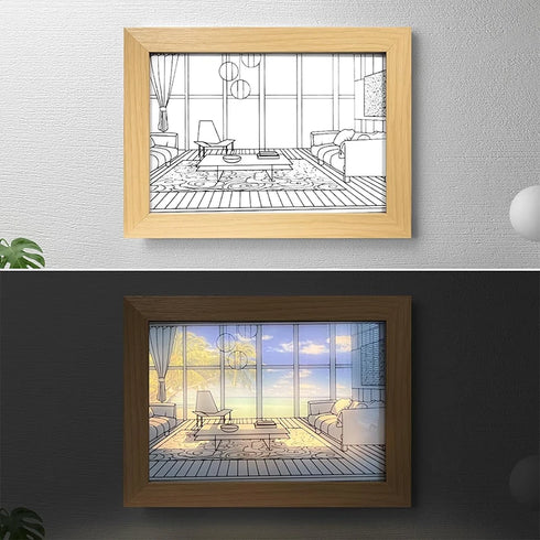 LuminArt: The Adjustable LED Canvas - Illuminate Your Space with Customizable Art