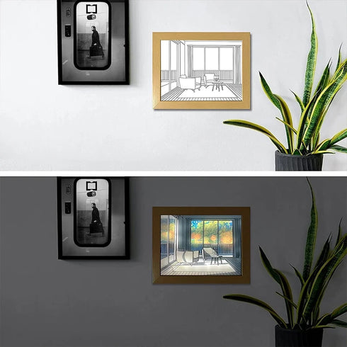 LuminArt: The Adjustable LED Canvas - Illuminate Your Space with Customizable Art