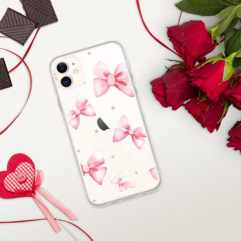 Coquette Pink Bow iPhone Case | Clear Case for iPhone®