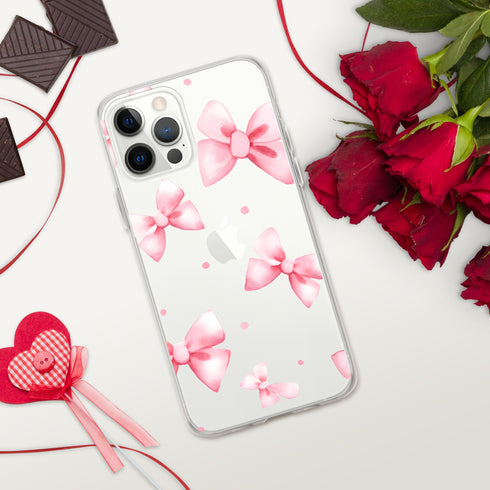 Coquette Pink Bow iPhone Case | Clear Case for iPhone®
