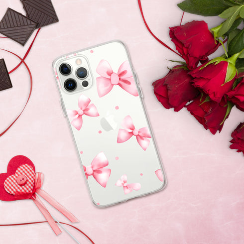Coquette Pink Bow iPhone Case | Clear Case for iPhone®