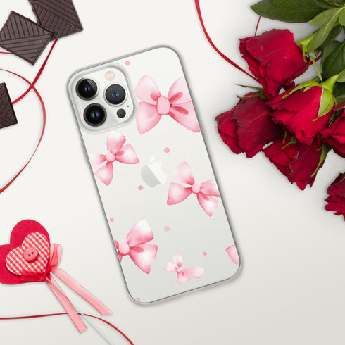 Coquette Pink Bow iPhone Case | Clear Case for iPhone®