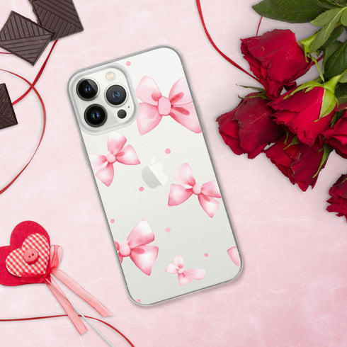 Coquette Pink Bow iPhone Case | Clear Case for iPhone®
