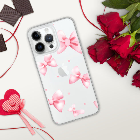 Coquette Pink Bow iPhone Case | Clear Case for iPhone®