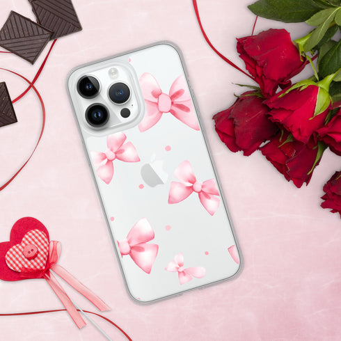 Coquette Pink Bow iPhone Case | Clear Case for iPhone®