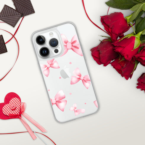 Coquette Pink Bow iPhone Case | Clear Case for iPhone®