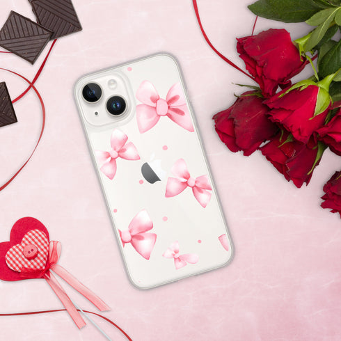 Coquette Pink Bow iPhone Case | Clear Case for iPhone®
