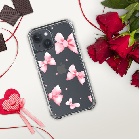 Coquette Pink Bow iPhone Case | Clear Case for iPhone®