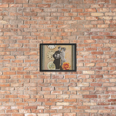 "Timeless Romance" Vintage Wall Art | Framed matte paper poster