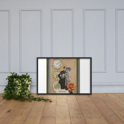 "Timeless Romance" Vintage Wall Art | Framed matte paper poster