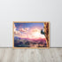 The Hero’s Ascent - A Zelda-Inspired Oil Painting Wall Art | Framed matte paper poster