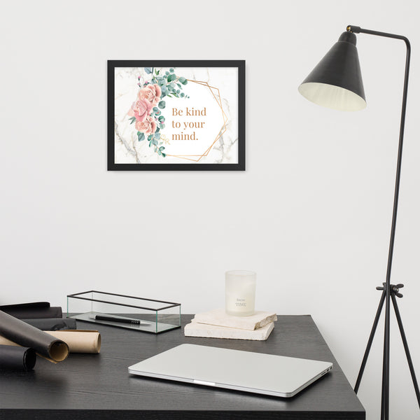 "Blossoming Mindfulness" Framed Poster