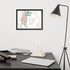 "Blossoming Mindfulness" Framed Poster