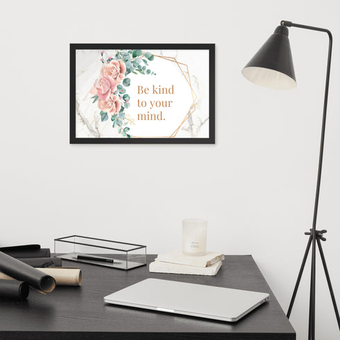 "Blossoming Mindfulness" Framed Poster