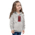 Red British Phone Booth at Christmas - Kids Hoodie