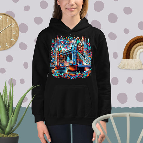 Tower Bridge at Christmas - Kids Hoodie