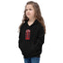 Red British Phone Booth at Christmas - Kids Hoodie