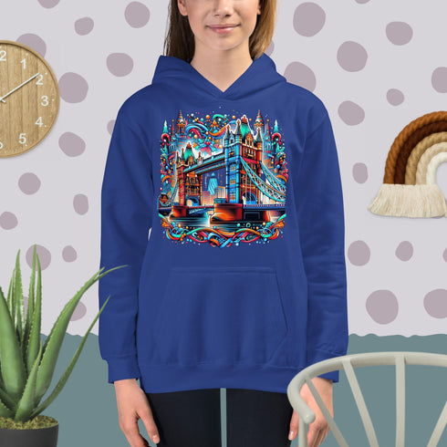 Tower Bridge at Christmas - Kids Hoodie