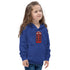 Red British Phone Booth at Christmas - Kids Hoodie