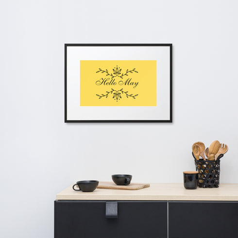 Matte Paper Framed Poster With Mat