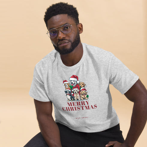 Adorable Christmas Dogs - Men's classic tee