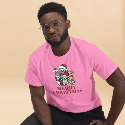 Adorable Christmas Dogs - Men's classic tee