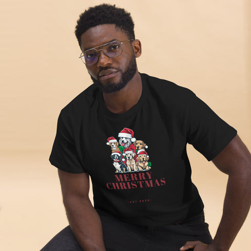 Adorable Christmas Dogs - Men's classic tee