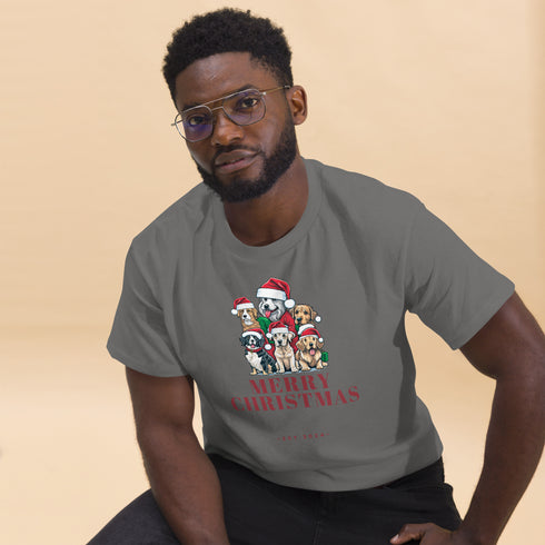 Adorable Christmas Dogs - Men's classic tee
