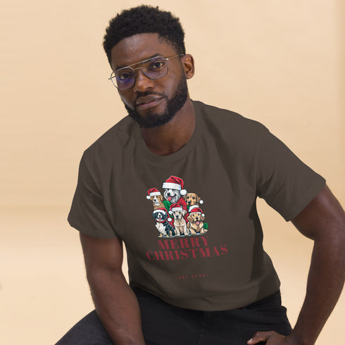 Adorable Christmas Dogs - Men's classic tee