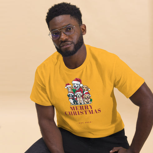 Adorable Christmas Dogs - Men's classic tee