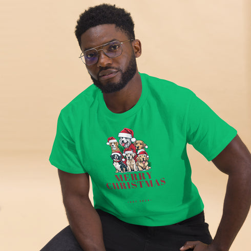 Adorable Christmas Dogs - Men's classic tee