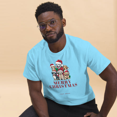 Adorable Christmas Dogs - Men's classic tee