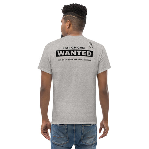 Hot Chicks Wanted T-shirt by CW (White / Sport Grey)