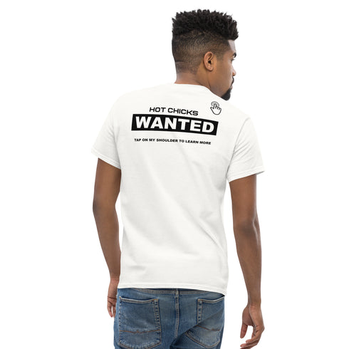 Hot Chicks Wanted T-shirt by CW (White / Sport Grey)