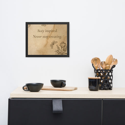 "The Muse's Whisper" Inspirational Poster | Framed photo paper poster