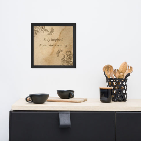 "The Muse's Whisper" Inspirational Poster | Framed photo paper poster