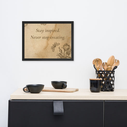 "The Muse's Whisper" Inspirational Poster | Framed photo paper poster