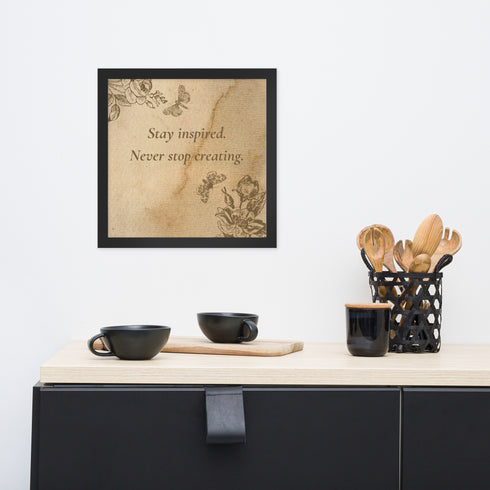 "The Muse's Whisper" Inspirational Poster | Framed photo paper poster