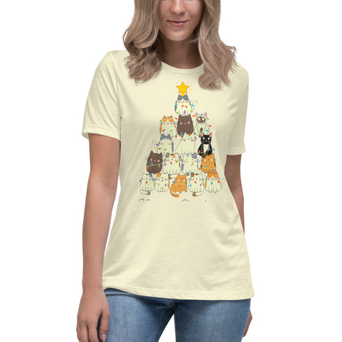 Cute Cats' Christmas - Women's Relaxed T-Shirt