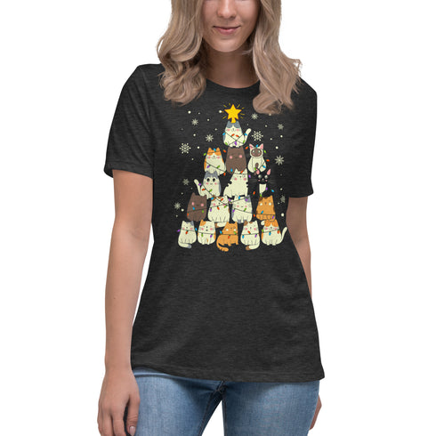 Cute Cats' Christmas - Women's Relaxed T-Shirt