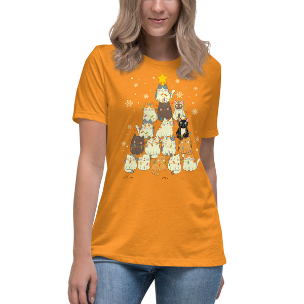 Cute Cats' Christmas - Women's Relaxed T-Shirt
