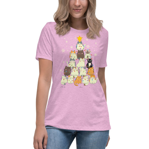 Cute Cats' Christmas - Women's Relaxed T-Shirt