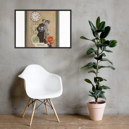 "Timeless Romance" Vintage Wall Art | Framed matte paper poster